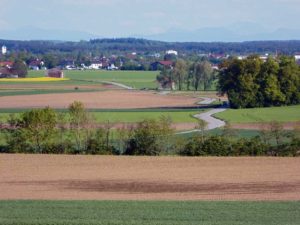 Blick auf Tegger Moos, Gemeinde Gilching